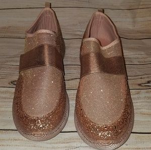 Rose Gold Glitter Shoes - 12